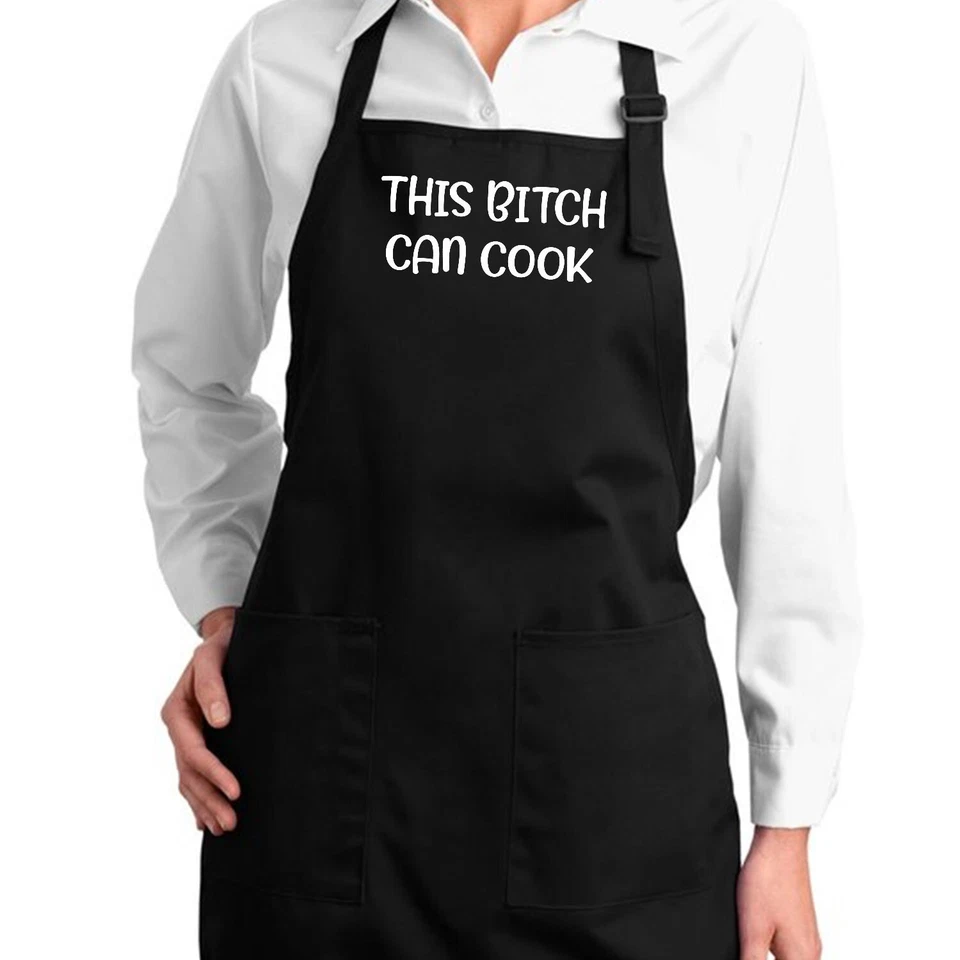 Esta perra puede cocinar divertido regalo para panadero cocina atrevido sarcástico delantal cocina Foto 4 de 4