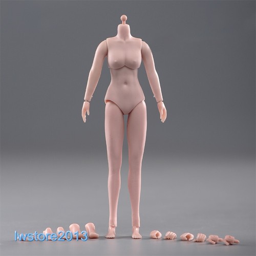 1/12 Pale Skin Small Breast 6inch 6" Girl Female Action Figure Body Soldier Toys - 第 1/9 張圖片