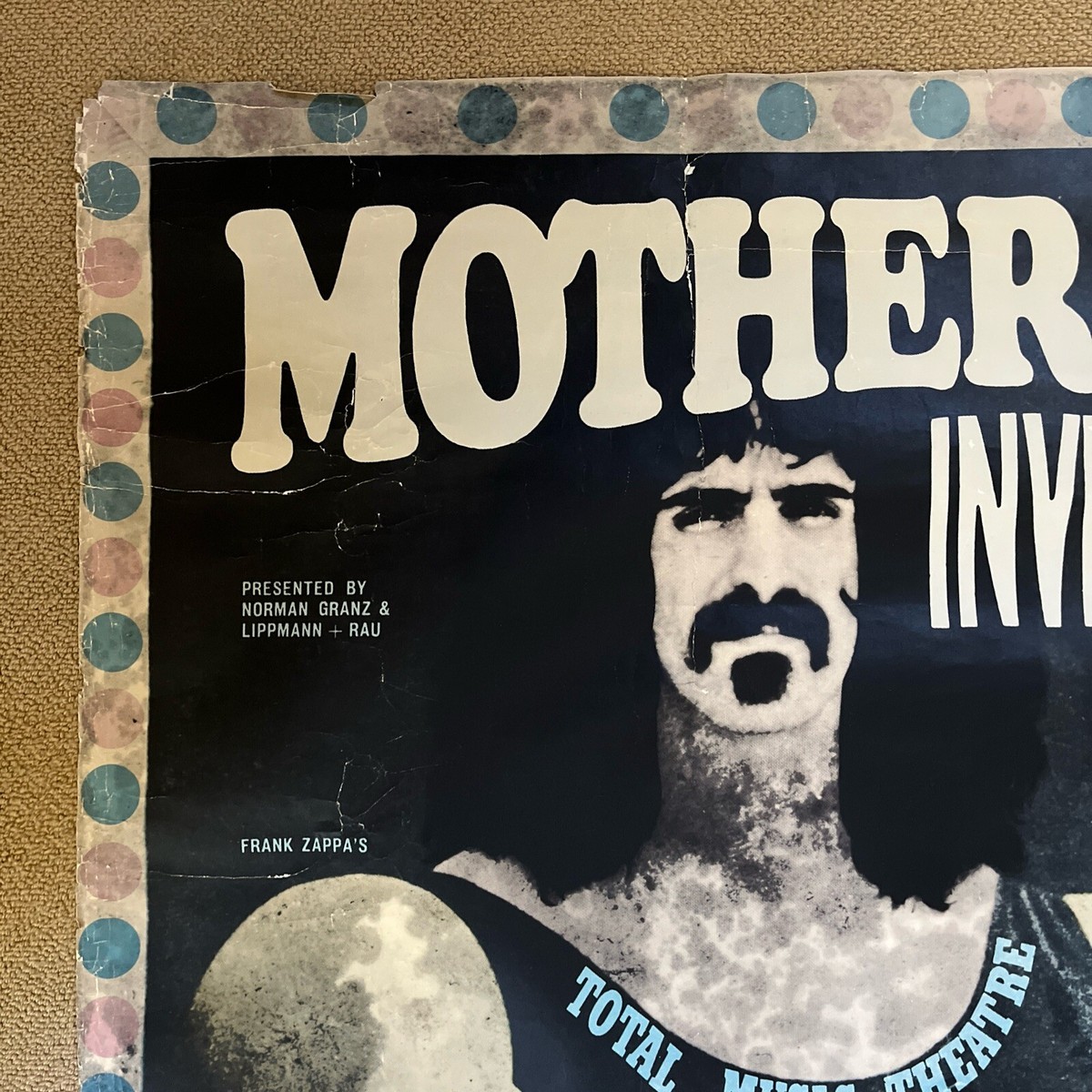 Frank Zappa Mothers Of Invention German Concert Kieser XL 1960s