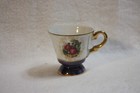 Vintage Victorian Couple Footed Demitasse Cup and Saucer — photo 3