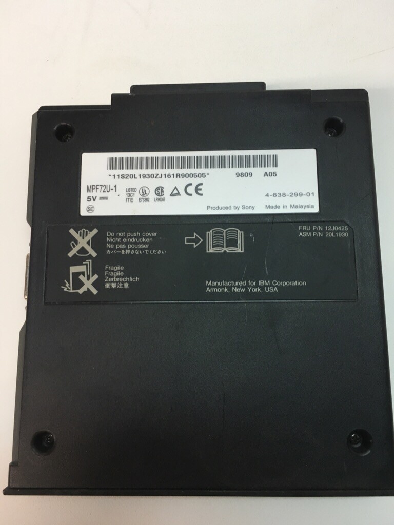 【yrfmama様】 IBM THINKPAD FLOPPY DISK DRIVE MPF72U-1 1.44 MB 12J0425 | eBay