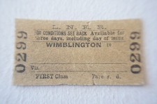 Wimblington LNER Railway Train Ticket