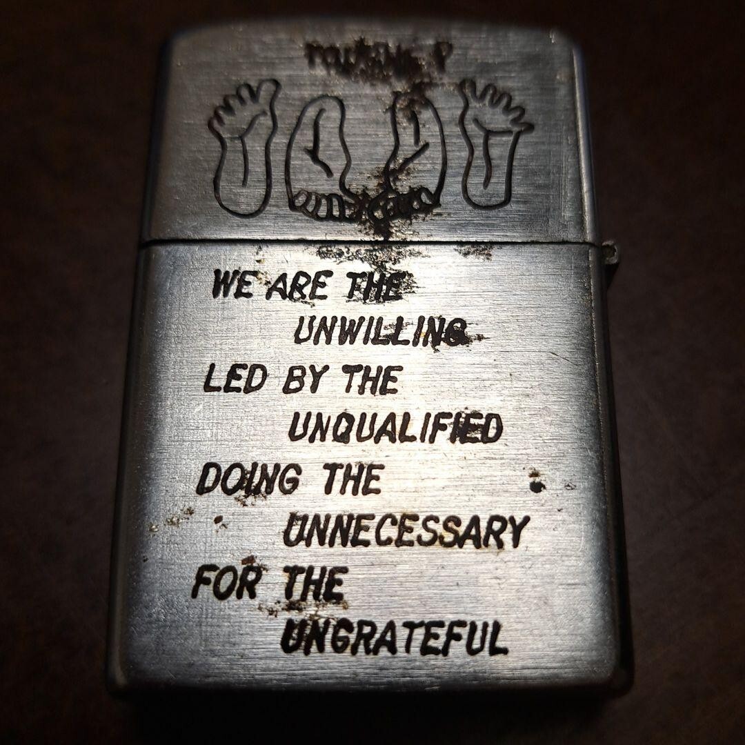 1967 vietnam zippo SNOOPY vintage War 67 - 68 HUE OH 