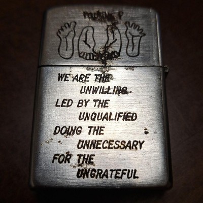 1967 vietnam zippo SNOOPY vintage War 67 - 68 HUE OH 