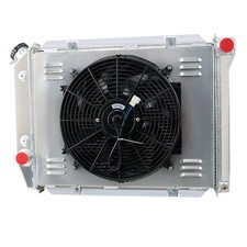 4 ROW Radiator Shroud Fan For 67-68 Ford Thunderbird Mercury Colony Park ,