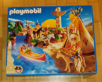 Playmobil 3250 New Camp Thunder Indian ACW West Poblado indio