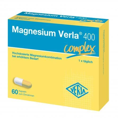 VERLA-PHARM ARZNEIMITTEL GMBH & CO. KG MAGNESIUM VERLA 400 Kapseln 60 St PZN 13984512