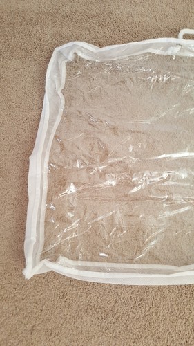 Storage bag clear PVC with zip and rope handle - Picture 2 of 16