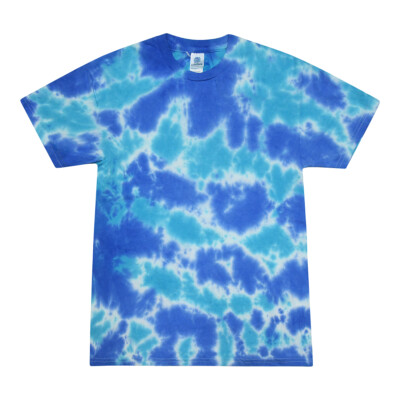 Multi-Color Tie Dye T-Shirts,  Kids & Adults Short Sleeve Cotton Colortone 