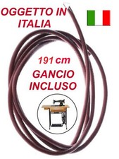 CINGHIA di cuoio a pedale MACCHINA PER CUCIRE antica SINGER NECCHI 191cm