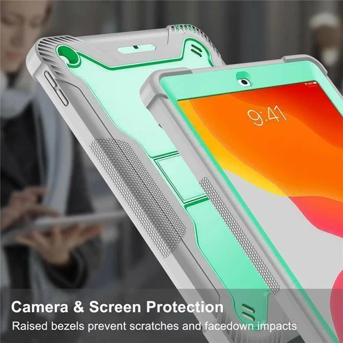 For iPad 5/6/7/8/9/10th Mini Air Pro 11" Shockproof Rugged Stand Hard Case Cover - Picture 33 of 53
