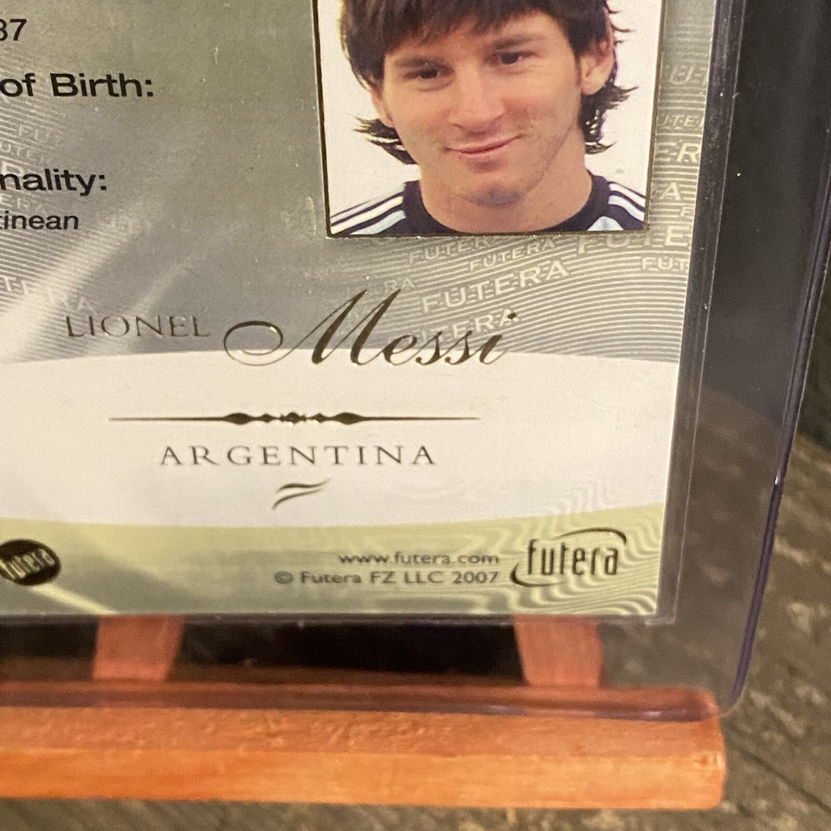 Lionel Messi #165 2007 Futera World Football Card Argentina Lionel Messi #165 2007 Futera World Football Card Argentina