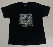 MEGADETH T-Shirt Size X-Large Heavy Metal Band Tour Tee - Brand New With Tags