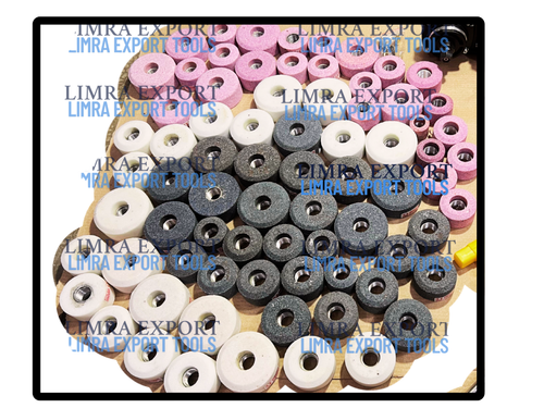 36x Valve Seat Black & Decker Grinding Stones Pink White Grey All Grit Combo - Picture 3 of 4