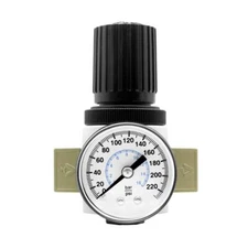 3/8"npt Air Pressure Regulator For Compressed Air System With Gaugebracket Or