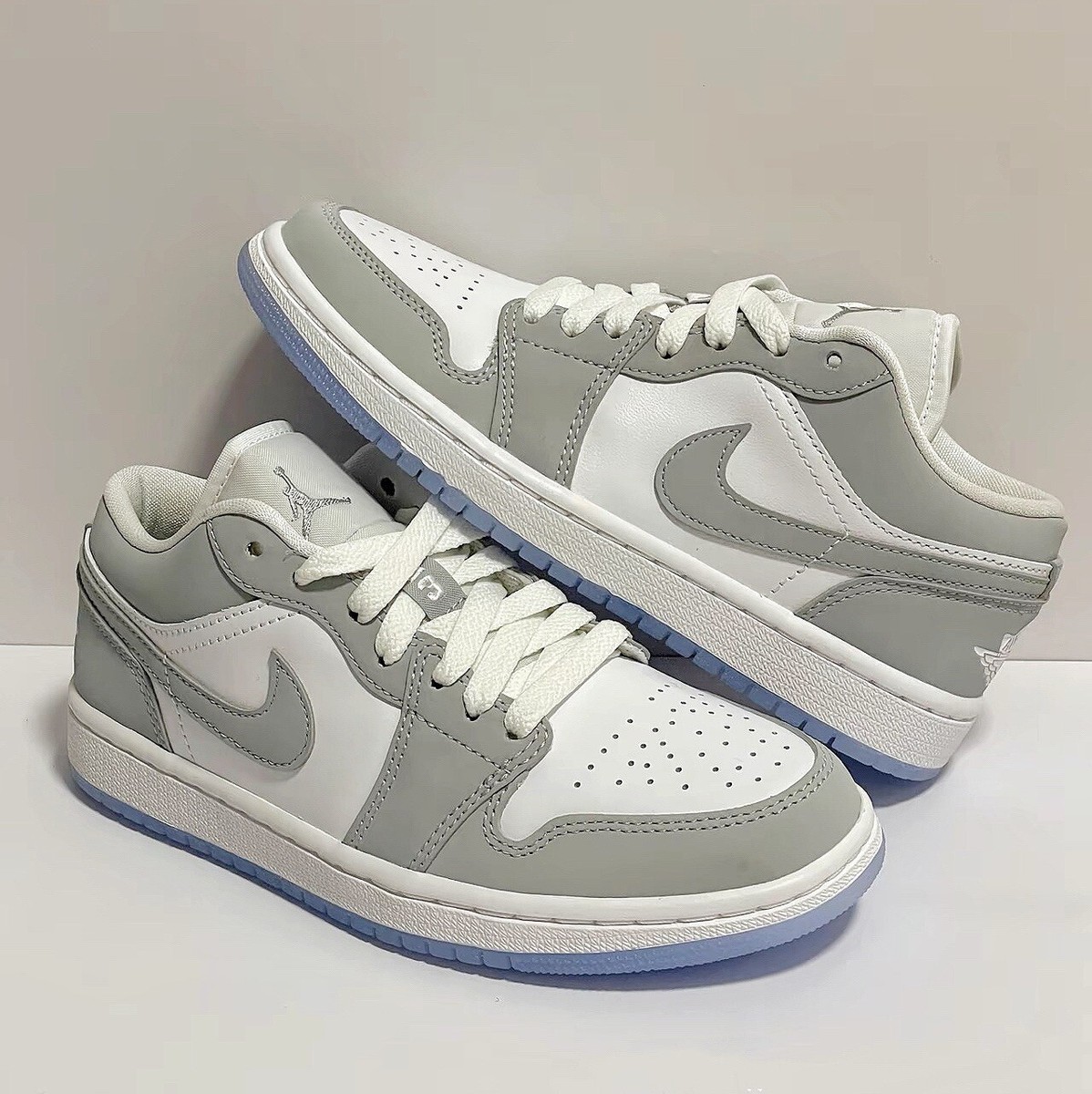 ☆正規品☆【NIKE】☆WMNS AIR JORDAN 1 LOW WOLF GREY☆ Size 8 - Jordan 1 Low White Wolf Grey W for sale online | eBay
