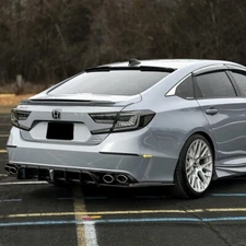 1 Pair Smoked Fits Honda Accord 2018-2022 w/ Animation Rear Bumper LED Reflector