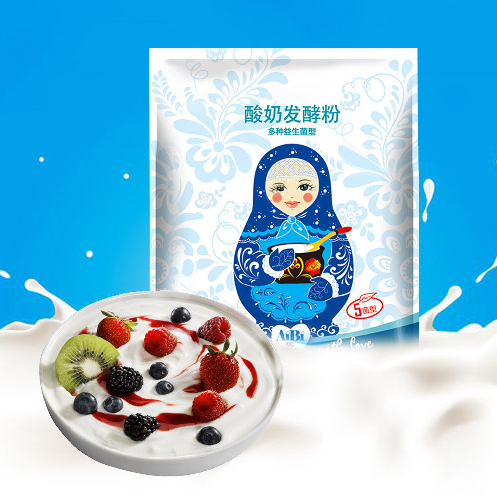 10 Sachets Yogurt Starter Culture Natural Homemade Greek Style Yoghurt