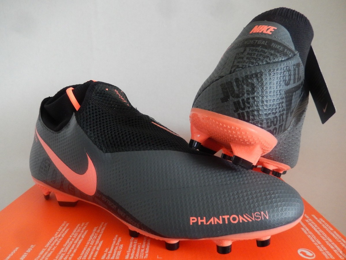 シューズ Nike Phantom Vision FG Nike Phantom Vision Pro Df Fg Ghost Laces Dark Grey-Br Mango Sz 13