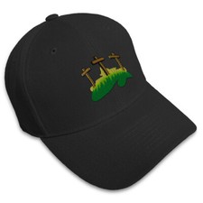 Baseball Cap 3 Crosses God Jesus Embroidery Dad Hats for Men  Women 1 Size