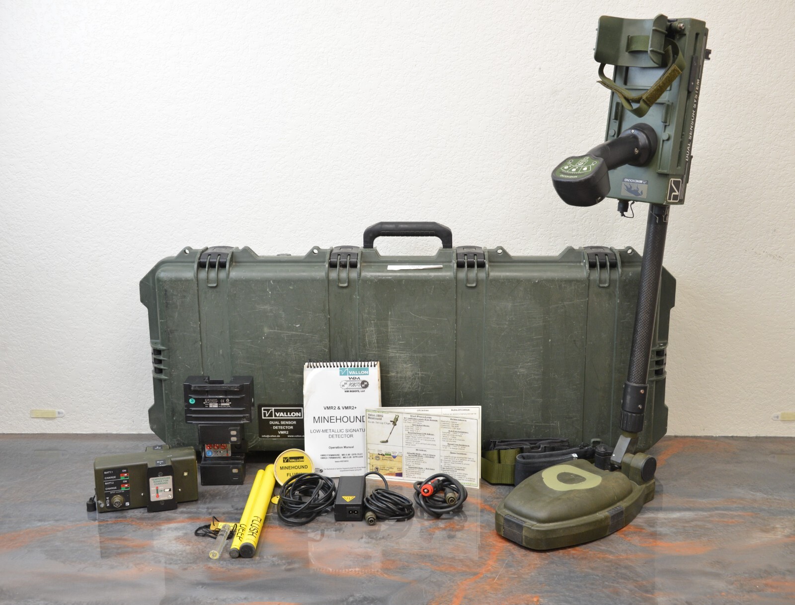 Vallon VMR2+ Minehound Dual Sensor Metal Detector and Ground Penetrating Radar