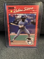 Ruben Sierra Donruss 1990 DUAL ERROR BASEBALL CARD “No . After INC” RARE MINT 🔥