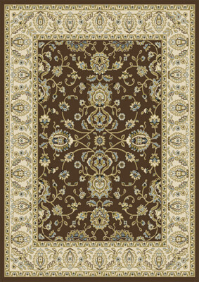 Brown Oriental Floral Area Rug 8x11 Persien Border Carpet -Actual 7' 8 ...