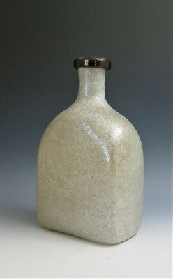 VINTAGE est. 1930s MURANO AVEM PULEGOSO GLASS BOTTLE DECANTER VASE ITALY 