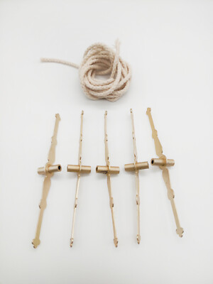 5 pieces Wick Holder 14.5cm / 5.7'' and Сotton Wicks 200сm / 78.74''