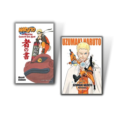 Naruto Box Set 2 Vol 28-48 with Official Character Book & Uzumaki