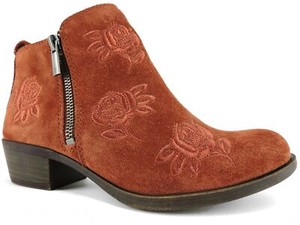 lucky brand red booties