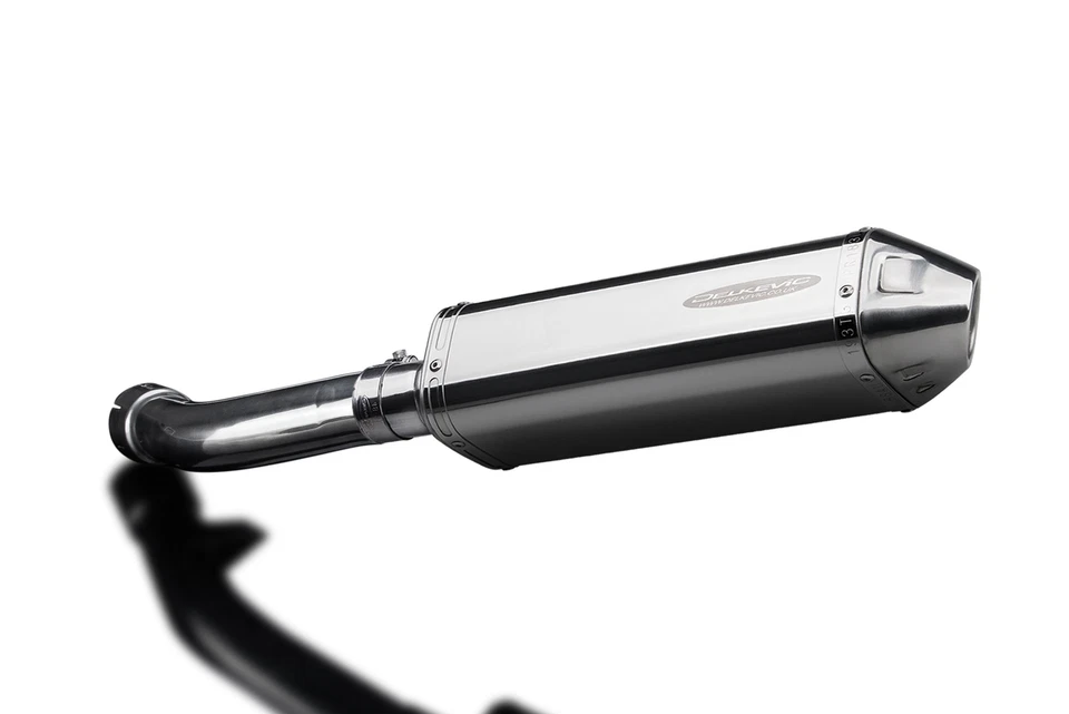 BMW R1200R R1200RT 2006-2009 Kit de silenciador de escape de acero inoxidable triovalado de 13" deslizable Foto 2 de 4