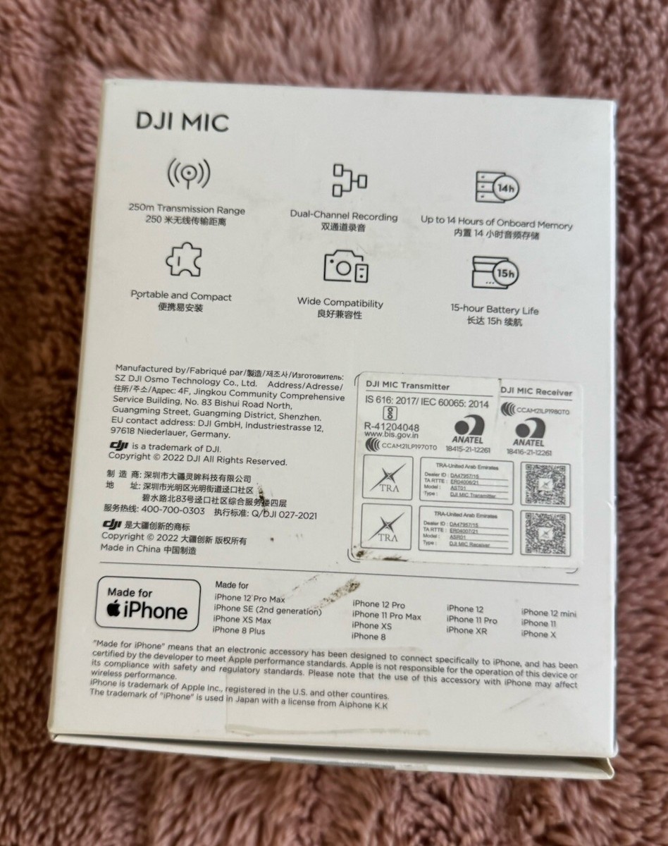 ❤️ [NEW] DJI Mic AST01 Transmitter + ASR01 Receiver Wireless