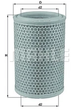 Knecht LX 660 Air Filter for Mitsubishi, Renault