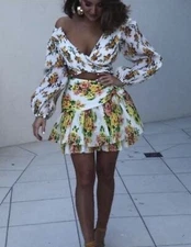 Zimmermann Golden Surfer Bodice And Skirt Set 