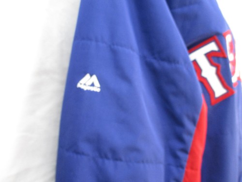 Authentic Collection Majestic Texas Rangers MLB Full Zip Puffer Jacket Size M - Picture 6 of 16
