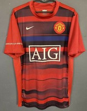 MEN'S MANCHESTER UNITED 2008/2009 TRAINING FOOTBALL SOCCER SHIRT JERSEY SIZE M