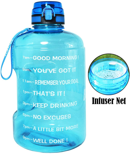 1 2 gallon motivational water bottle