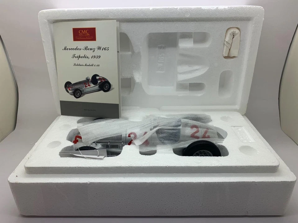 CMC MERCEDES BENZ W165 TRIPOLIS 1939 M-074 1/18 - Image 3 of 4