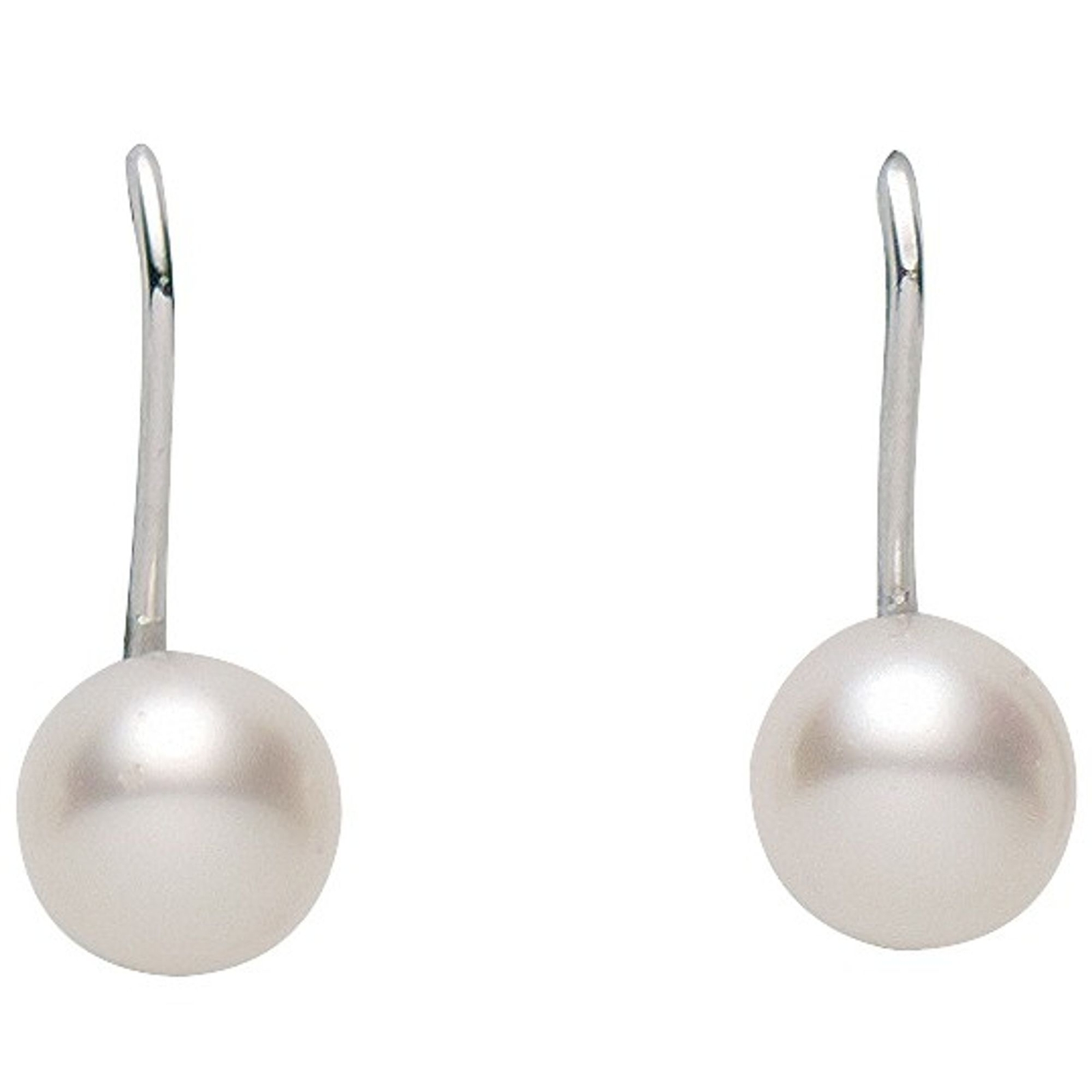 Базовый Silber Ohrringe 021107 Damen Sterling-Синтезатор Silber 925 wei Перл 6390₽