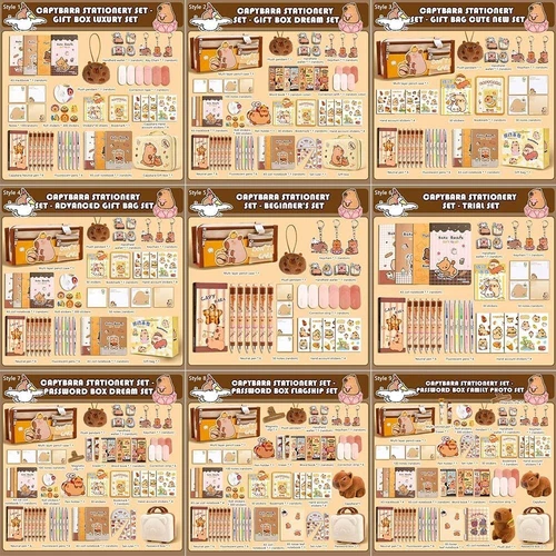 Pencil Case Capybara Stationery Set Back-to-school Gift Kit  for Students - Picture 11 of 21