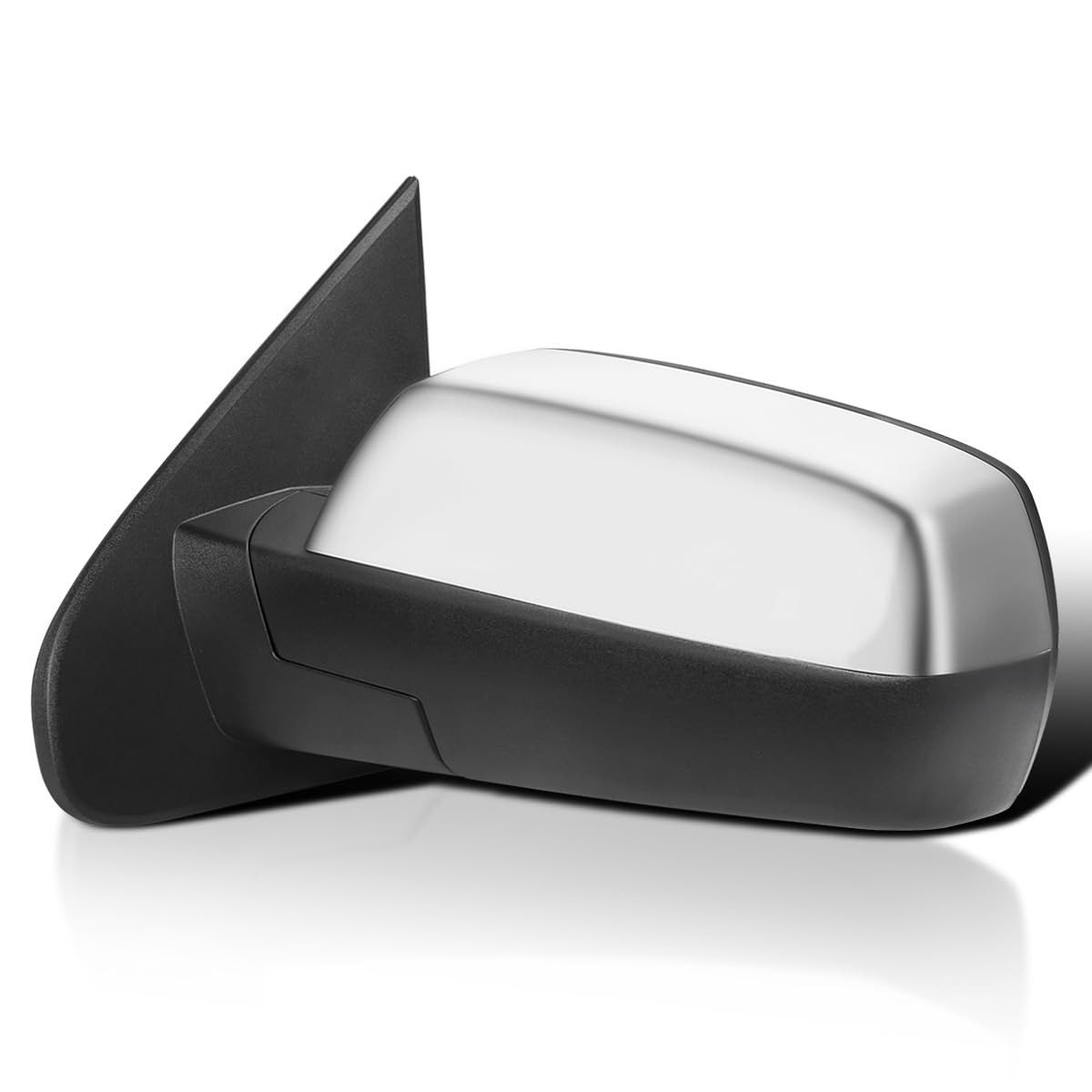Chrome Power Heated Mirror w/Puddle Light