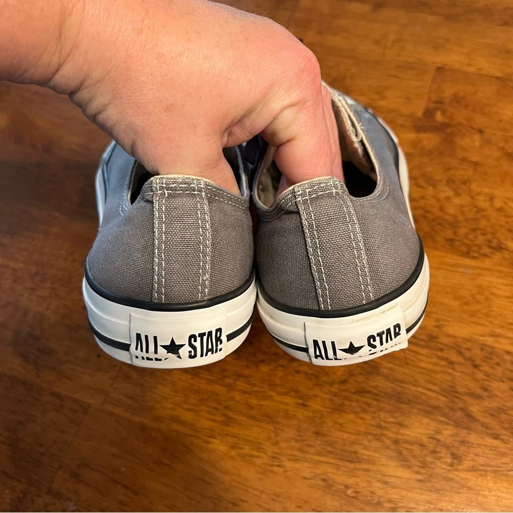 Converse gray Charcoal Canvas low top Sneakers mens 9 women’s 11 thumbnail 6