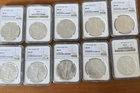 1987-2006 American Silver Eagle Set  NGC MS69 ORIGINAL BROWN LABEL 10 COINS