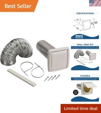 Exhaust Fan Ducting Kit: 9-Piece 4-Inch Easy Install for Home Ventilation