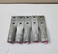 Lot of 5 Burndy YA34A3 534607 Aluminum Compre...