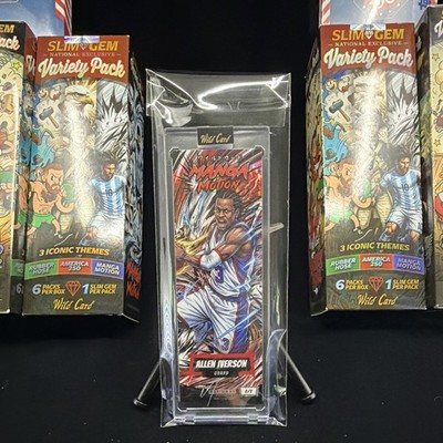Wild Card Slim Gem Manga Motion Allen Iverson 76ers 2/2 Basketball