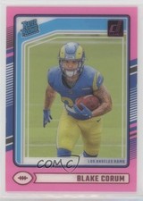 2024 Panini Clearly Donruss Rated Rookie Pink Blake Corum #76 1oa8