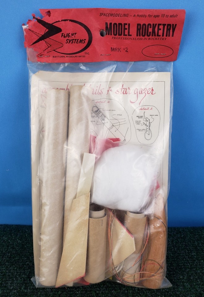 FSI Flight Systems Star Gazer 2-Stage Model Rocket MRK-2 Can Use Estes ...