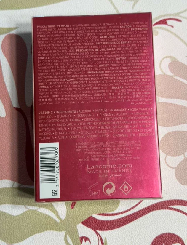 Lancome Miracle 3.4 oz Eau De Parfum 100 ml Spray for Women New Sealed Box - Image 2 of 3